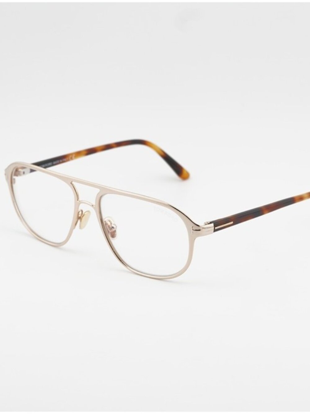 Tom Ford FT5751-B 028 Eyeglasses Shiny Rose Gold  57mm Aviator Frame